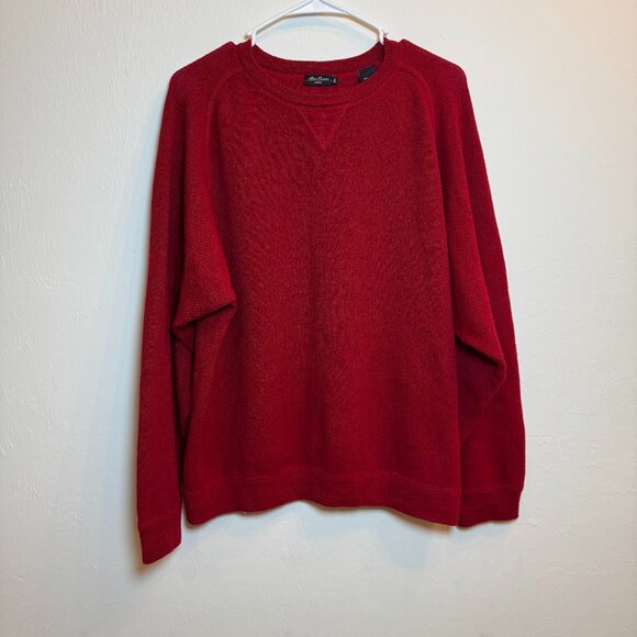 Alan Flusser Other - Alan Flusser Golf Mens Medium Red Baby Alpaca Wool Blend Crewneck Sweater‎